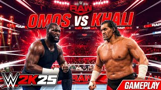 Khali vs Omos full match | wwe gameplay | Tech ak 08
