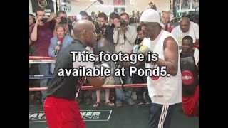 Mayweather training for the Mayweather vs. Cotto fight