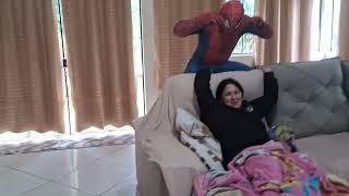 O Homem aranha invadiu a Minha casa e troloua minha mãe