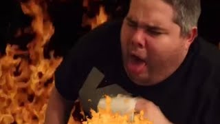 Pickleboy coughing while on fire