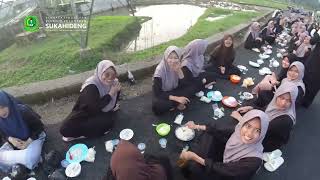 Keceriaan Santri Putri Sukahideng dalam Nuansa Makan Gule Bersama di Hari Raya Idul Adha 1445H /2024