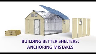 Building Better Shelters: Avoiding Anchoring Mistakes