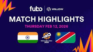 India vs Namibia | ICC T20 2026 World Cup Highlights | 02/12/2026