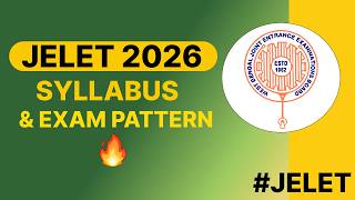 West Bengal Jelet 2026 Syllabus | Jelet Exam Syllabus #jelet2025#jelet#jadavpuruniversity#wbjee