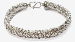 new silver bracelet making at home #spkyoutuber #jewellery