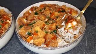 Rice and crispy chicken! The famous recipe that drives the world crazy Tasty crousty 😍
