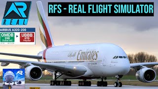RFS - Real Flight Simulator || Rio to Dubai || 4K HD | A320-200 | Emirates Airlines @gamefastwizz