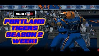 Madden 07 - Portland Tigers vs. Baltimore Ravens - Franchise - Strong Rookie Debuts