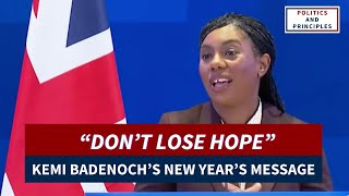 KEMI BADENOCH NEW YEARS MESSAGE OF HOPE.