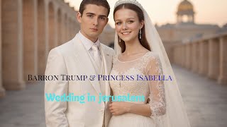 Barron Trump & Princess Isabella AI GENERATED Wedding in New Jerusalem Israel God's Temple Holy City