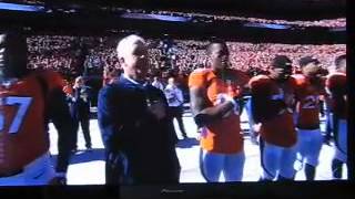 Leah Shaffer performance of National Anthem at Denver-New E
