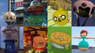 All Elastic Character Transformations in Lego videogames! (2013 - 2018)
