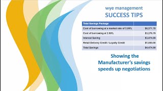 Why you should show your Manufacturer Incentives Up-Front before a proposal - a Wye PROTiP