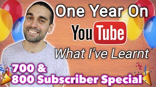 One Year on YouTube - What I've learnt
