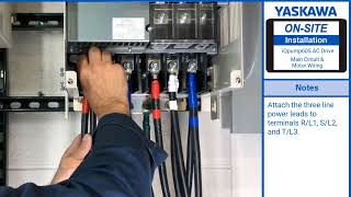 Wiring a Yaskawa iQpump605 Drive (143 Output Amps and Larger)
