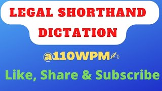 #legalshorthanddictation #110wpm #shorthanddictation #allhighcourtapsps #allahabad_high_court