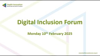 Webinar | Digital inclusion forum - 14th of February 2025