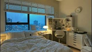 1 Hour Rainy Night Room Ambience — Calm, Cozy & Peaceful POV