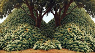 Synthesis Techniques of Growing Mango Fruit With Bananas Fruit For Very Fast Fruit