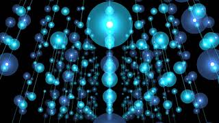 4K UHD 25fps FREE Video Background   Rotating Matrix With Blue Glowing Spheres