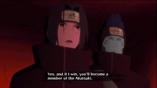 Itachi vs Deidara (english dubbed) naruto storm revolution