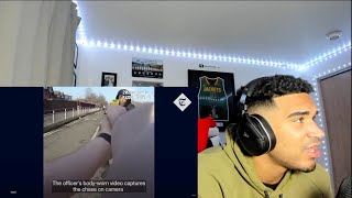 AMERICAN REACTS to UK Police chase down armed teen who ran from them (HE HAD A RELIC 😂)