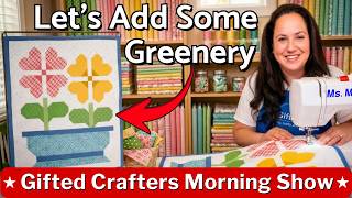 How to Sew the Leaf Blocks for Garden Charm Quilt Tabletop Banner | GCMS 03-12-26 #214