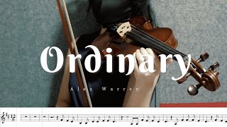 🎻 Ordinary - Alex Warren (Violin Cover with Sheet Music)