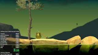Getting over it with bennett foddy speedrun