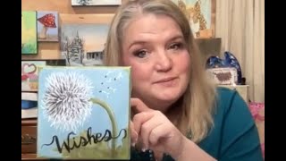 FriYAY's Quickie Painting Tutorial - Dandelion Wishes
