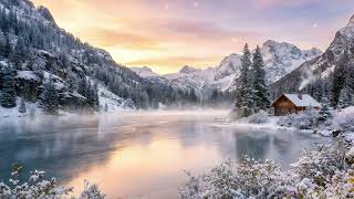 Frozen Lake Winter Landscape ❄️ | Deep Relaxation Music, Calm Ambient Sounds & Stress Relief