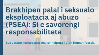 Brakhipen palal i seksualo eksploatacia aj abuzo (PSEA):  Si e savorengi responsabiliteta