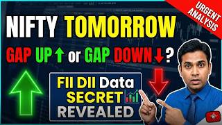 URGENT Nifty Tomorrow Gap Up or Gap Down FII DII Data Secret Revealed 📊