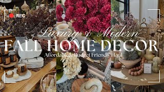 NEW Fall Luxury Home Decor Budget Friendly Haul | Modern & Elegant Interior Design Ideas!