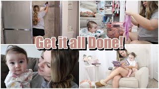 *NEW* DAY IN THE LIFE WITH A 5 MONTH OLD! Stay At Home Mom Clean With Me! Destiny Phillips