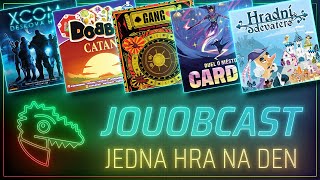 JOUOBCAST 🐲 Jedna hra na den - Hradníd evatero / Osmero: Podzemní kmeny / Gang / Dobble CATAN / XCOM