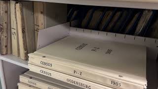 Paper archives at the county courthouse
