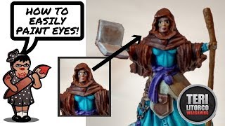 TUTORIAL: How to Paint Eyes EASILY On Miniatures