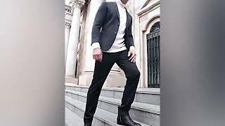 Luxury Crocodile Leather Shoes Men British High-Top Formal Shoes Round Toe Zipper Bla