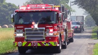 Montgomery County Truck 731, and UTV 731 Responding