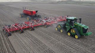 John Deere 9RX 830 Seeding Double Crop Soybeans | Powerful Tractor in Action!
