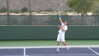Ryan Harrison Forehand, Overhead and Serve - Indian Wells 2013 - BNP Paribas Open