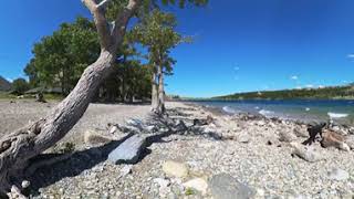 360 Video - Lake at Waterton Lakes National Park, Alberta, Canada