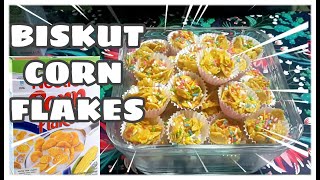 Biskut Cornflakes Madu Yang Sangat Rangup
