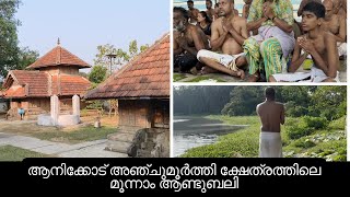മൂന്നാം ആണ്ടുബലി ആനിക്കോട് അഞ്ചുമൂർത്തി ക്ഷേത്രത്തിൽ | Anchumurthy Temple Anikode | Aandubhali
