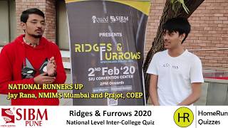 SIBM Ridges & Furrows 2020