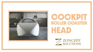 Cockpit Roller Coaster Head. Made From Fiber Glass.