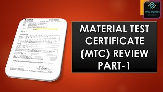Material Test Certificate (MTC) Review Part-1 @ Whizz Engineers