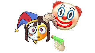 Pomni Digital Circus 🎪 and Clown 🤡 Emoji #digitalcircus 