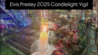 Elvis Presley, 2025 Candlelight Vigil at Graceland #elvisweek #elvispresley 